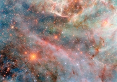 Hình ảnh tuyệt đẹp của Hubble: Một mảng sao rực sáng trong LMC